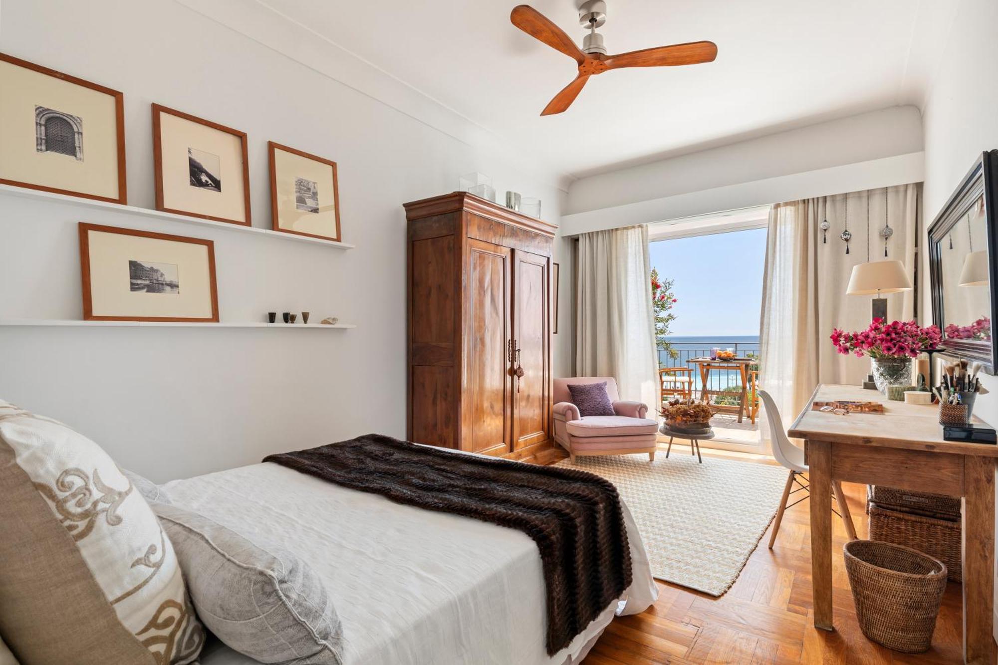 Unique Sea View Apartment, Center, 100M2 نيس المظهر الخارجي الصورة