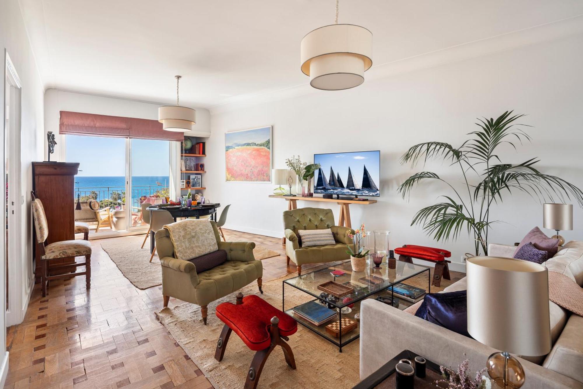 Unique Sea View Apartment, Center, 100M2 نيس المظهر الخارجي الصورة