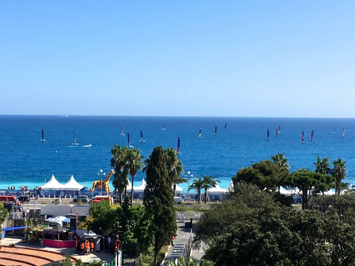 Unique Sea View Apartment, Center, 100M2 نيس المظهر الخارجي الصورة